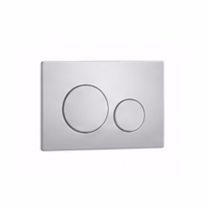 Chrome Round Dual-Flush Actuator Plate